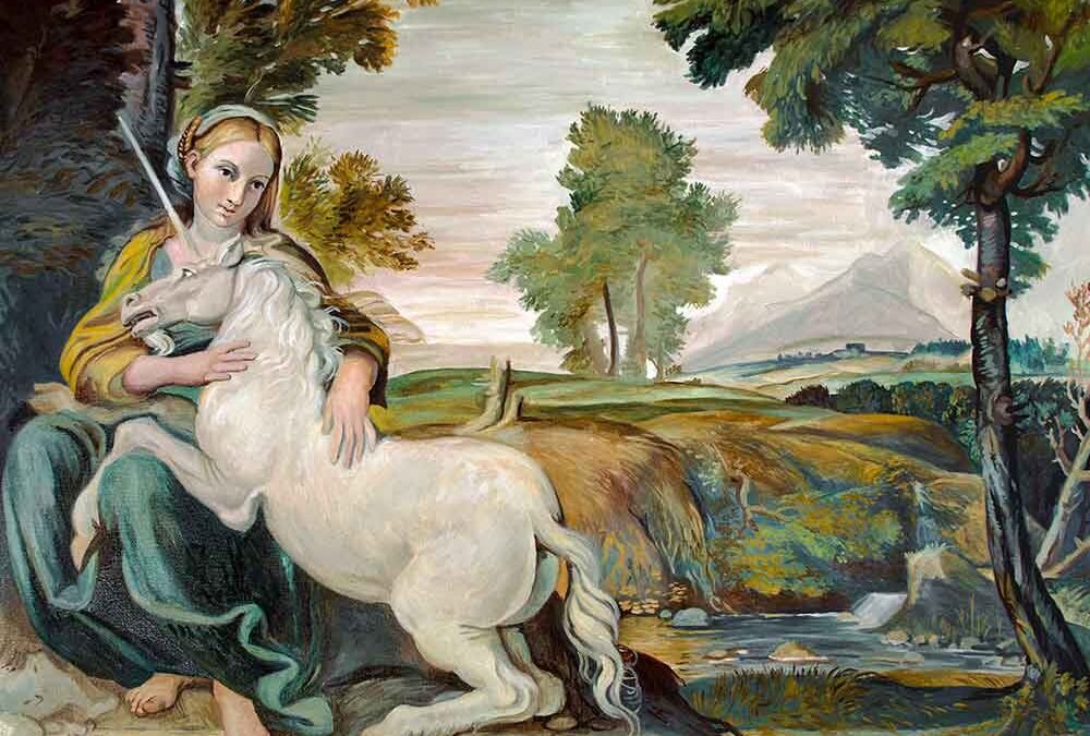 La dama y el unicornio de Domenico Zampieri