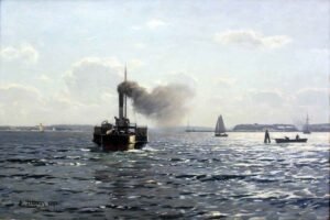 El Mar Báltico, cerca de Flensburg anagoria de Eugen Dücker