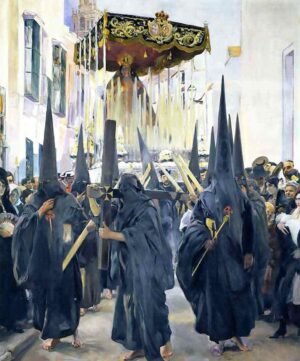 Sevilla los nazarenos - Joaquín Sorolla