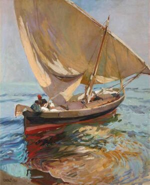 Camino de la pesca - Joaquín Sorolla