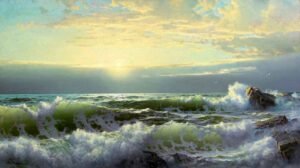 Cerca de Conanicut Newport de William Trost Richards