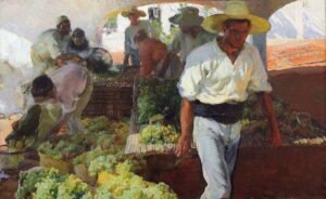 Transportando la uva, Jávea de Joaquín Sorolla