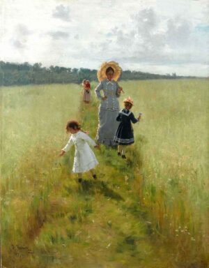 "A lo largo del límite del campo" de Ilya Repin