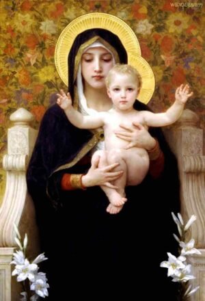 La Virgen de los lirios de William Bouguereau