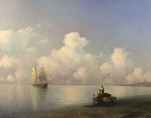 Tarde en el mar de Ivan Aivazovsky