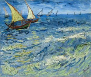 "El mar en Sainte-Marie" de Van Gogh