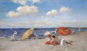 "A orillas del mar" de William Merritt Chase