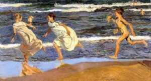 "Corriendo por la playa" de Sorolla