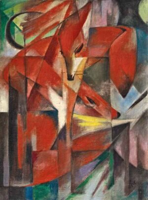 "Los zorros" de Franz Marc