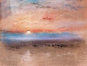 "Sol al atardecer" de William Turner